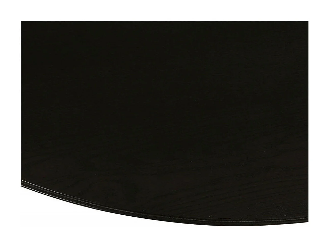 Table ronde 2 allonges Bois Noir - Lazare Interior's