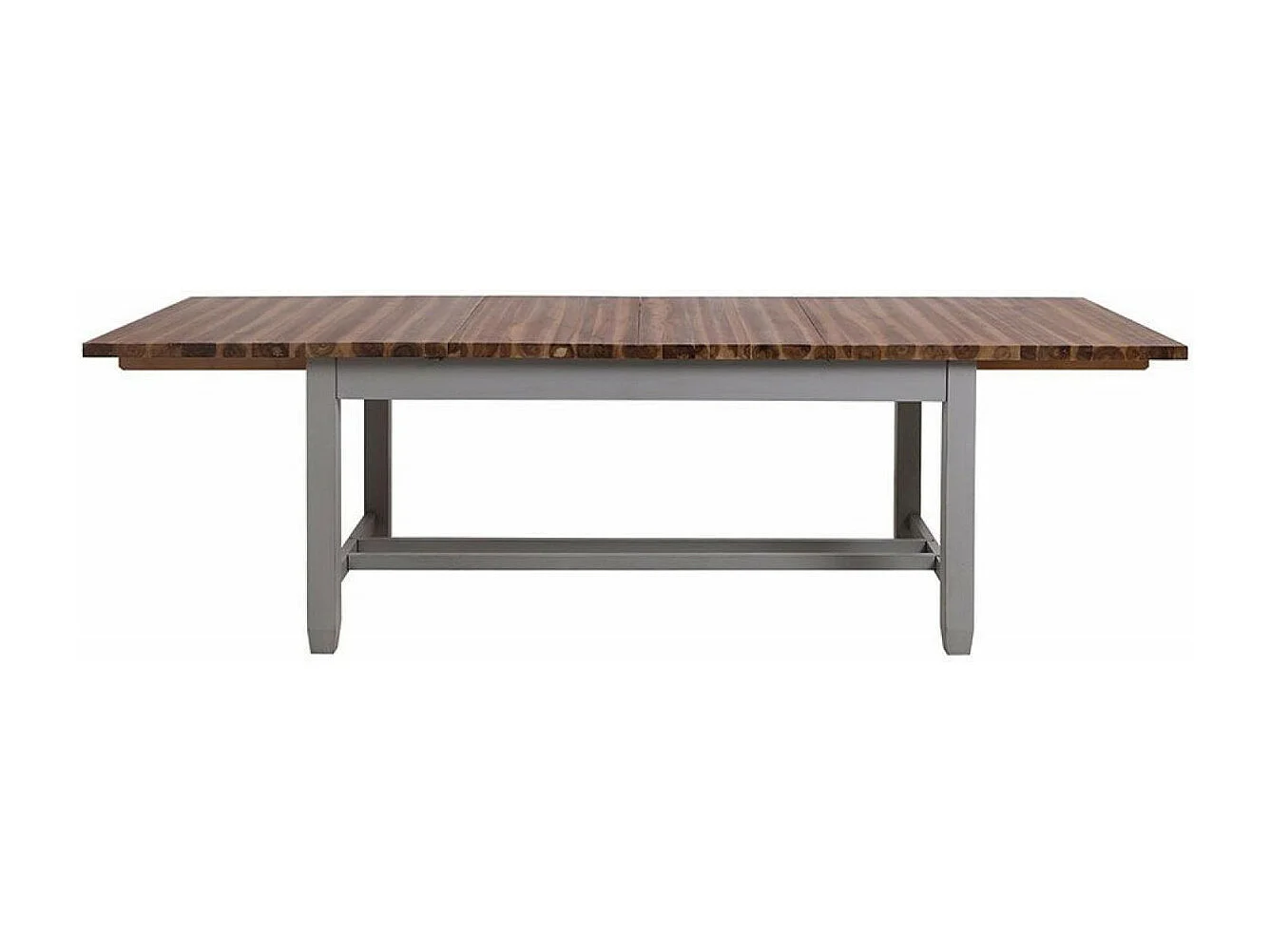 Table rectangulaire extensible Bois Gris - Brocante Interior's