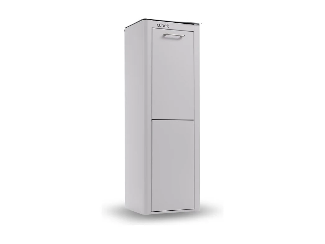 Cubo de basura para la cocina - Cubo de reciclaje - 2 compartimentos de 20L - CUBEK