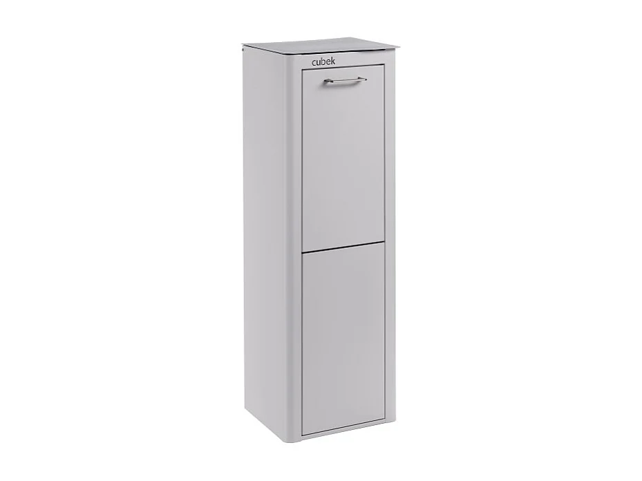 Pattumiera da cucina - Bidone per raccolta differenziata - 2 scomparti da 20L - CUBEK
