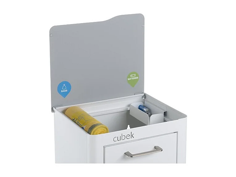 Cubo de basura para la cocina - Cubo de reciclaje - 2 compartimentos de 20L - CUBEK