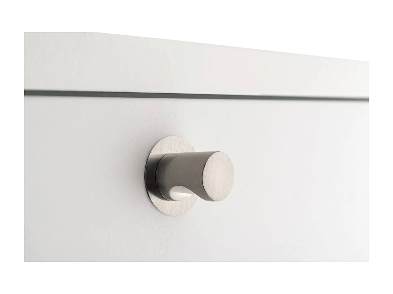 Cubo de basura para la cocina - Cubo de reciclaje - 2 compartimentos de 20L -28,7(ancho)x97(alto)x27,3(fondo) cm. - Blanco - LUA