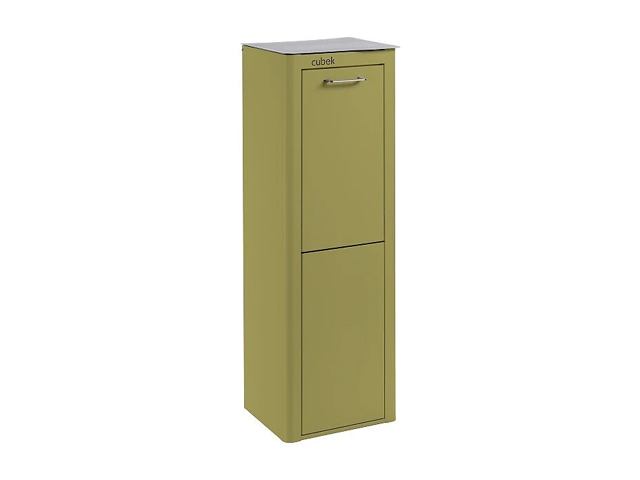 Cubo de basura para la cocina - Cubo de reciclaje - 2 compartimentos de 20L - CUBEK