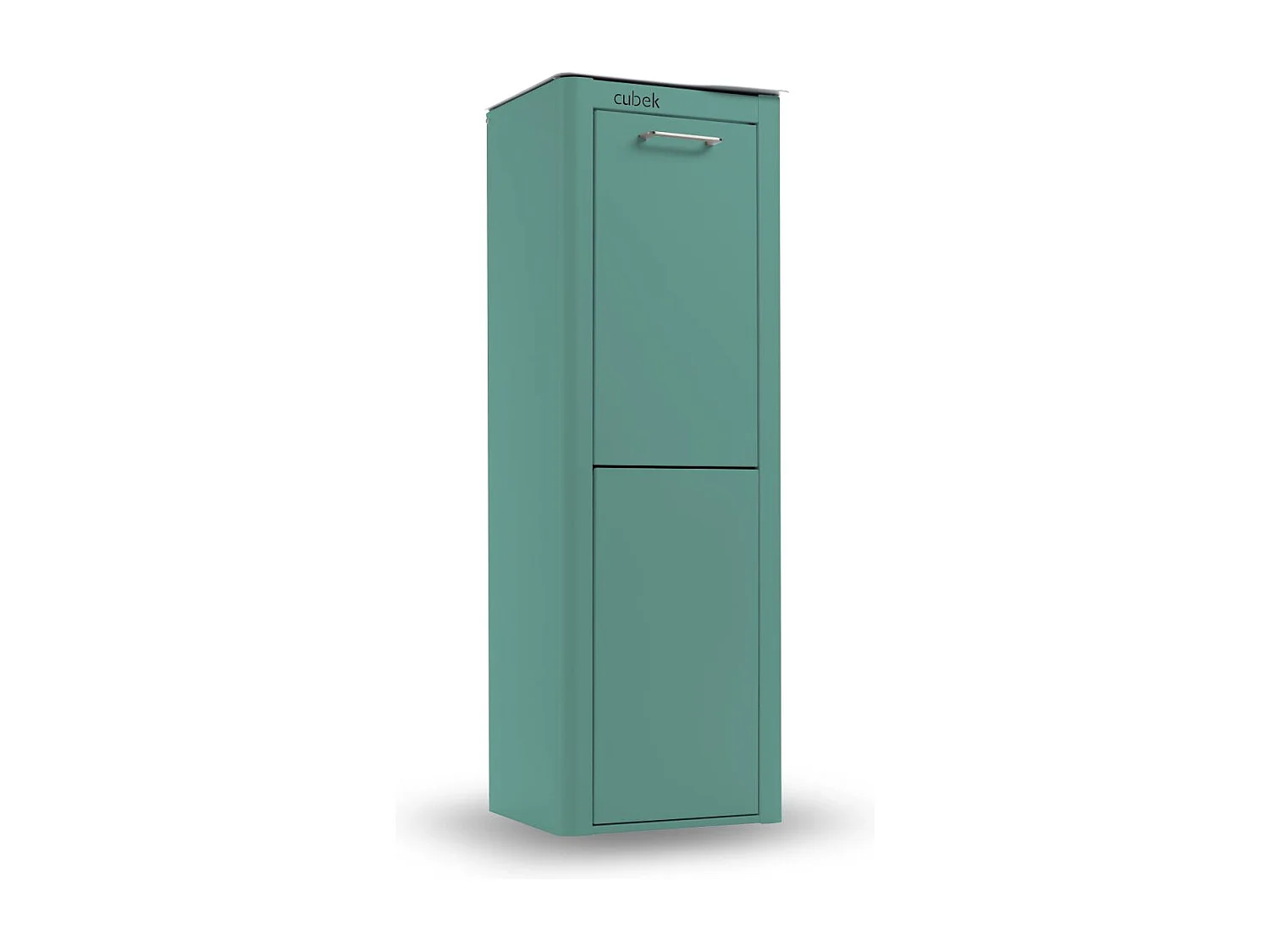 Pattumiera da cucina - Bidone per raccolta differenziata - 2 scomparti da 20L - CUBEK