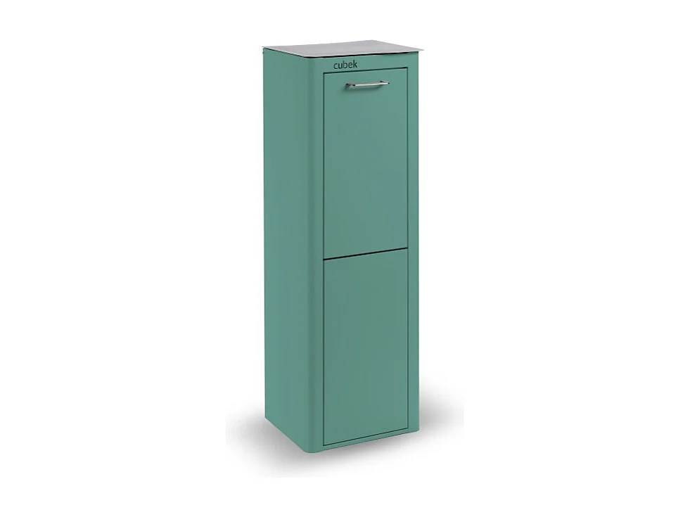 Pattumiera da cucina - Bidone per raccolta differenziata - 2 scomparti da 20L - CUBEK