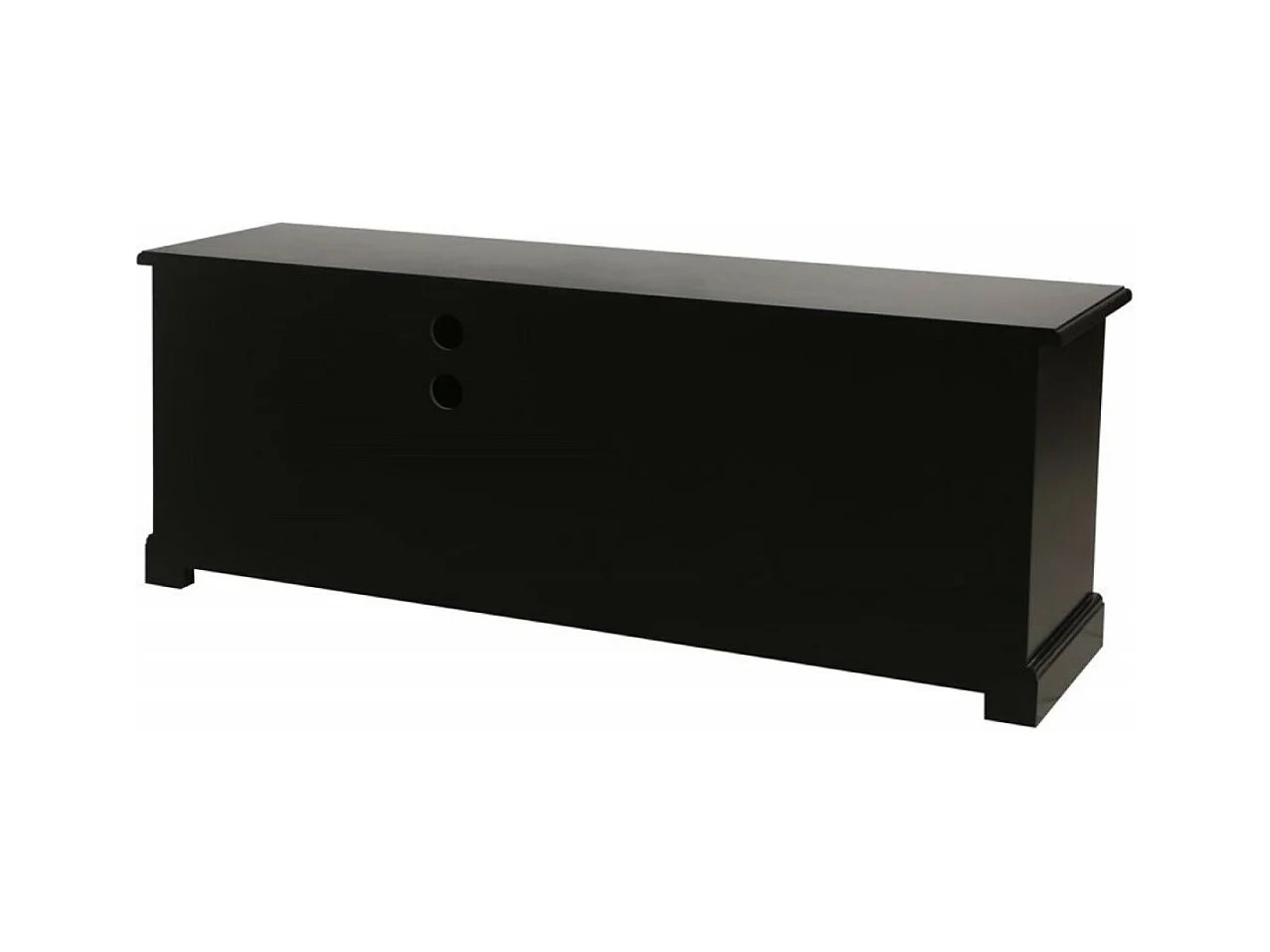 Meuble tv avec rangements MDF Noir - Rhode Island Interior's
