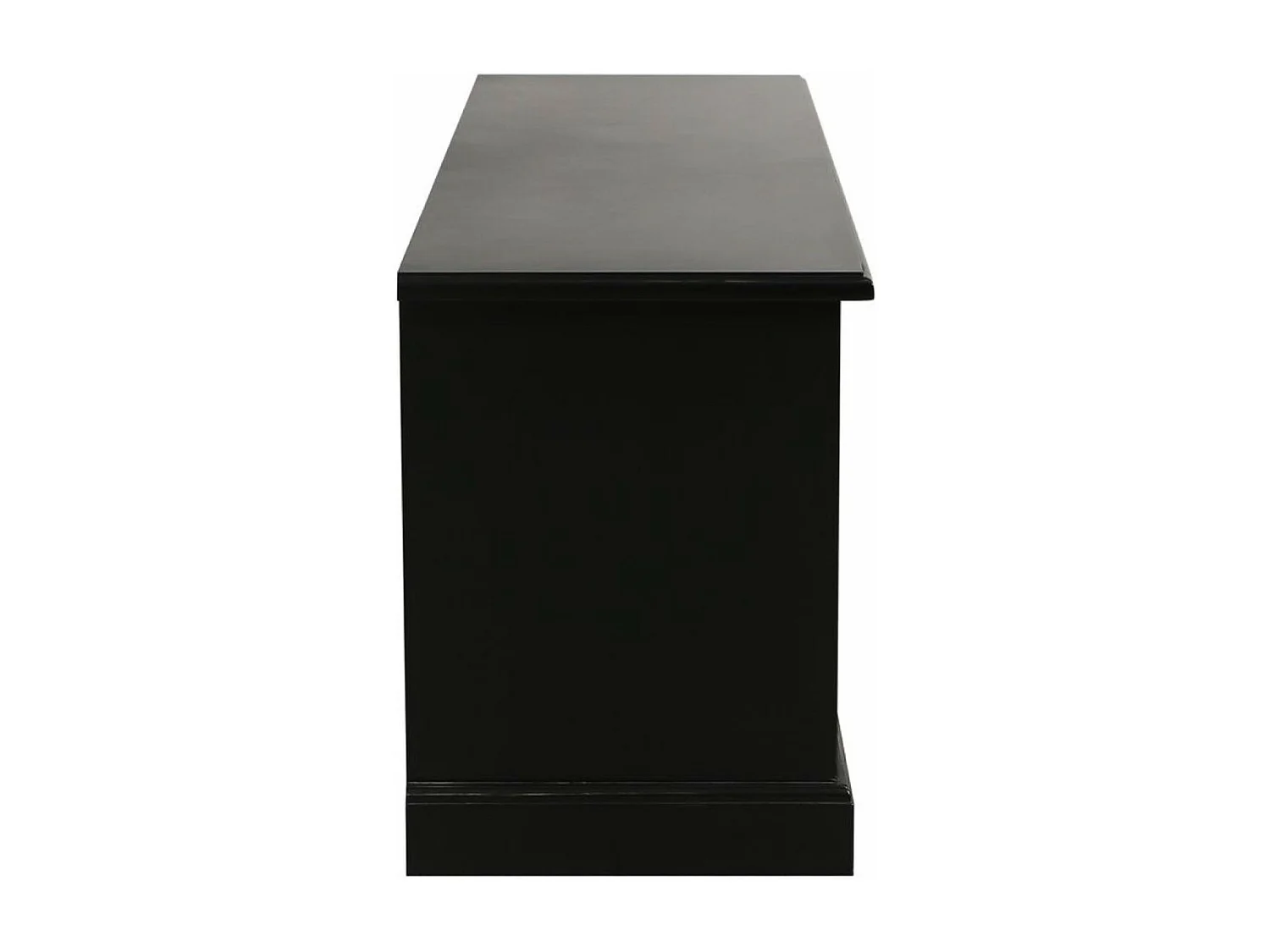 Meuble tv avec rangements MDF Noir - Rhode Island Interior's