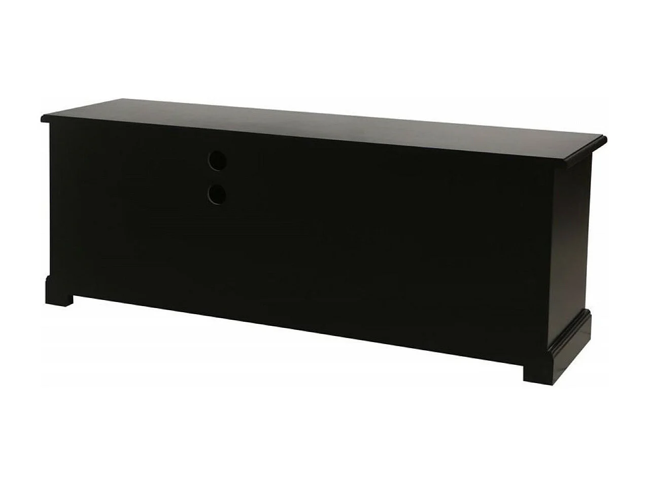 Meuble tv avec rangements MDF Noir - Rhode Island Interior's