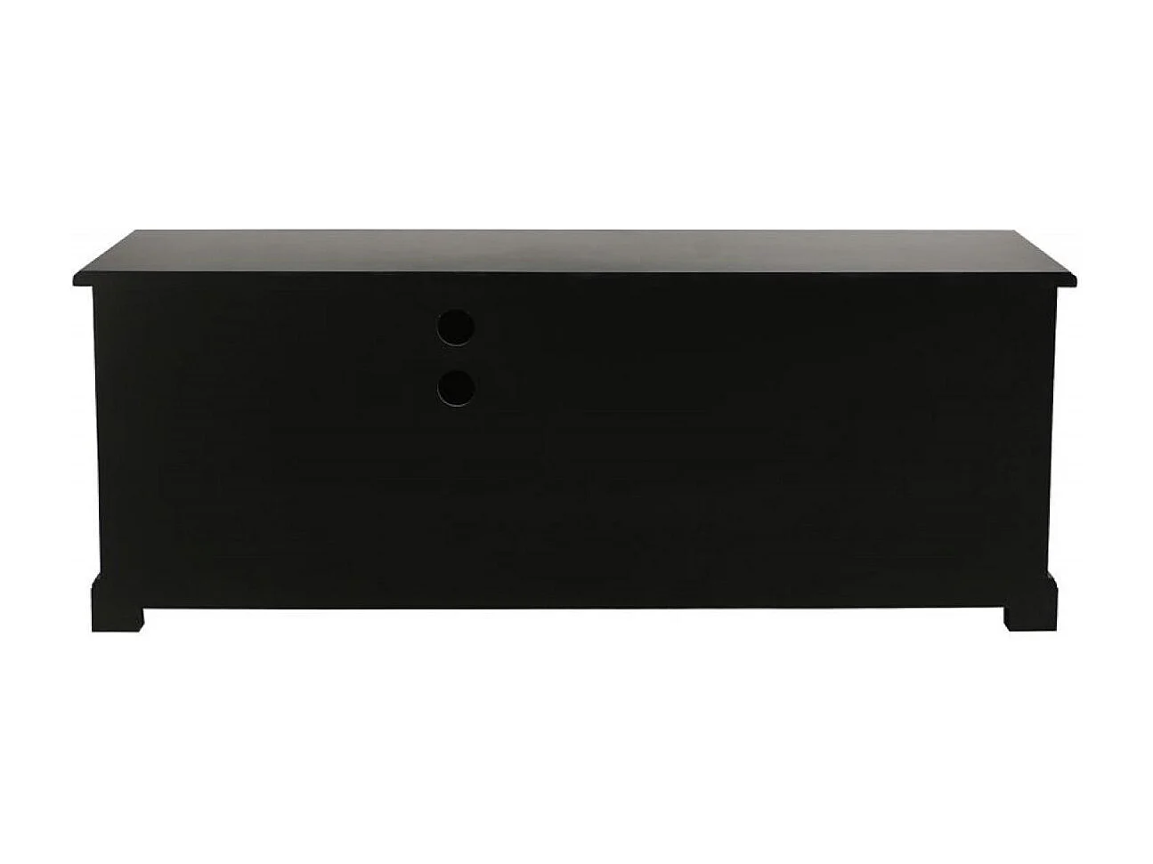 Meuble tv avec rangements MDF Noir - Rhode Island Interior's