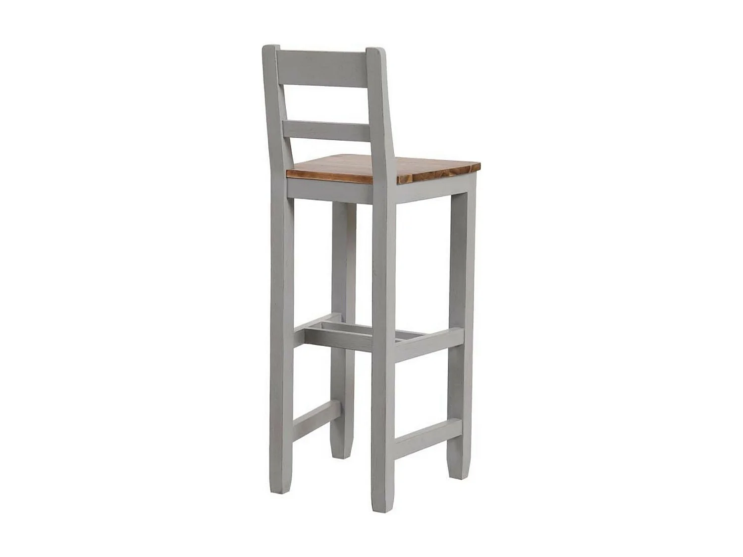 Chaise haute Bois Gris - Brocante Interior's