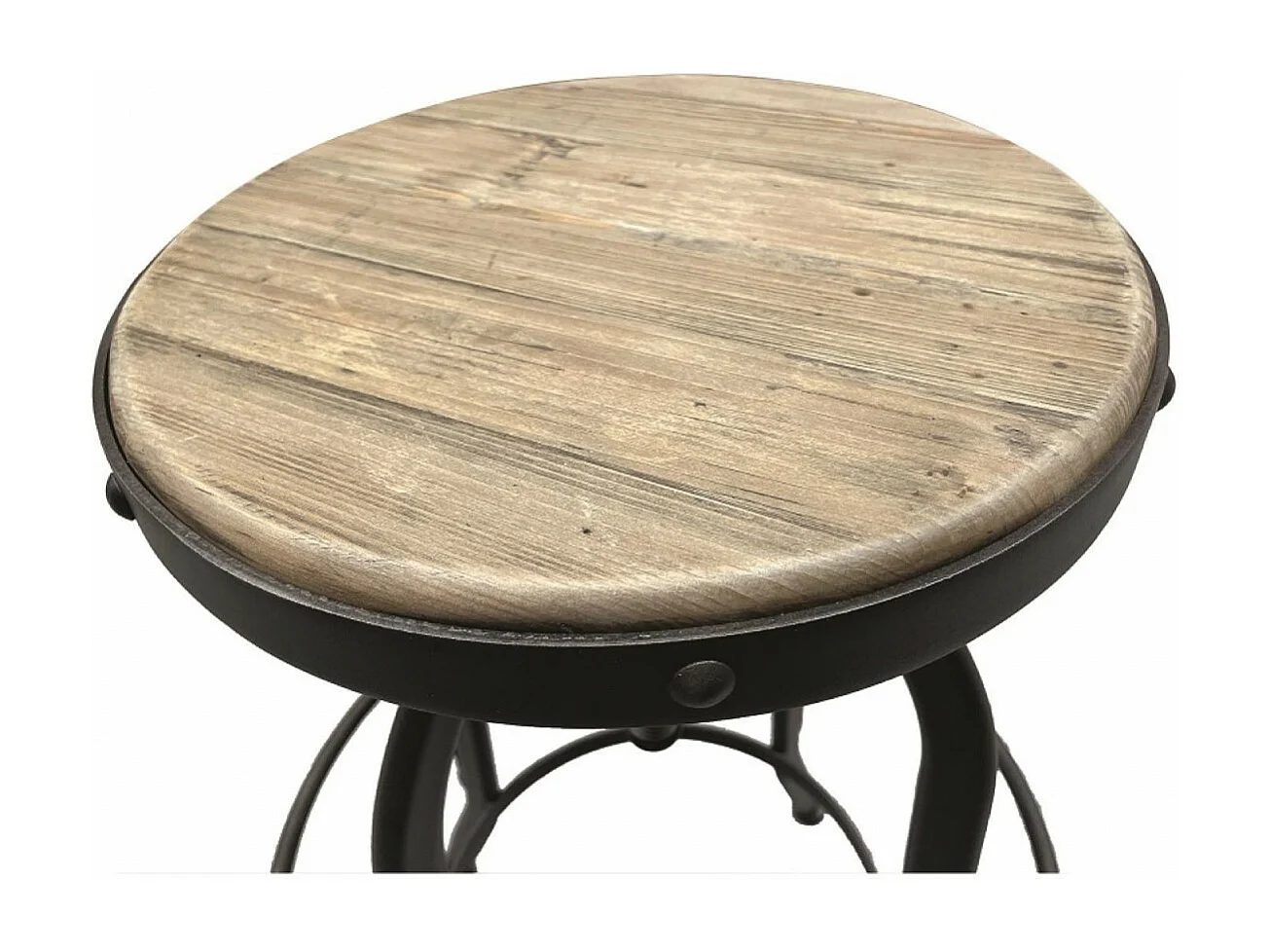 Tabouret haut Bois Noir - Bistrot Interior's
