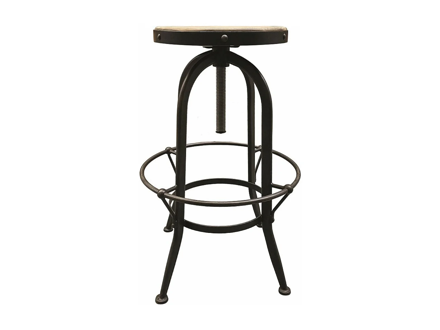 Tabouret haut Bois Noir - Bistrot Interior's