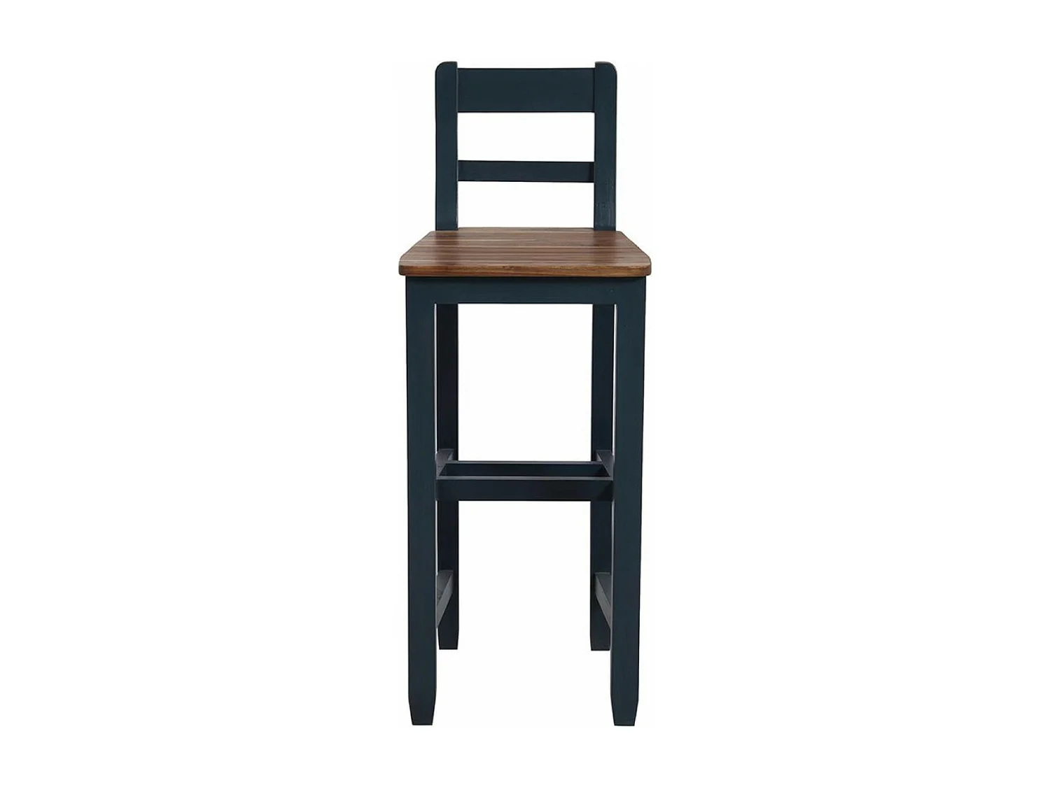 Chaise haute Bois Bleu - Brocante Interior's