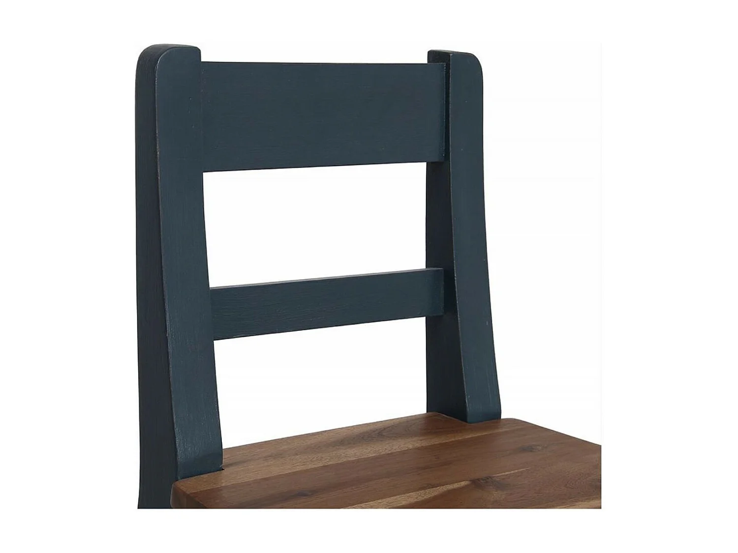 Chaise haute Bois Bleu - Brocante Interior's