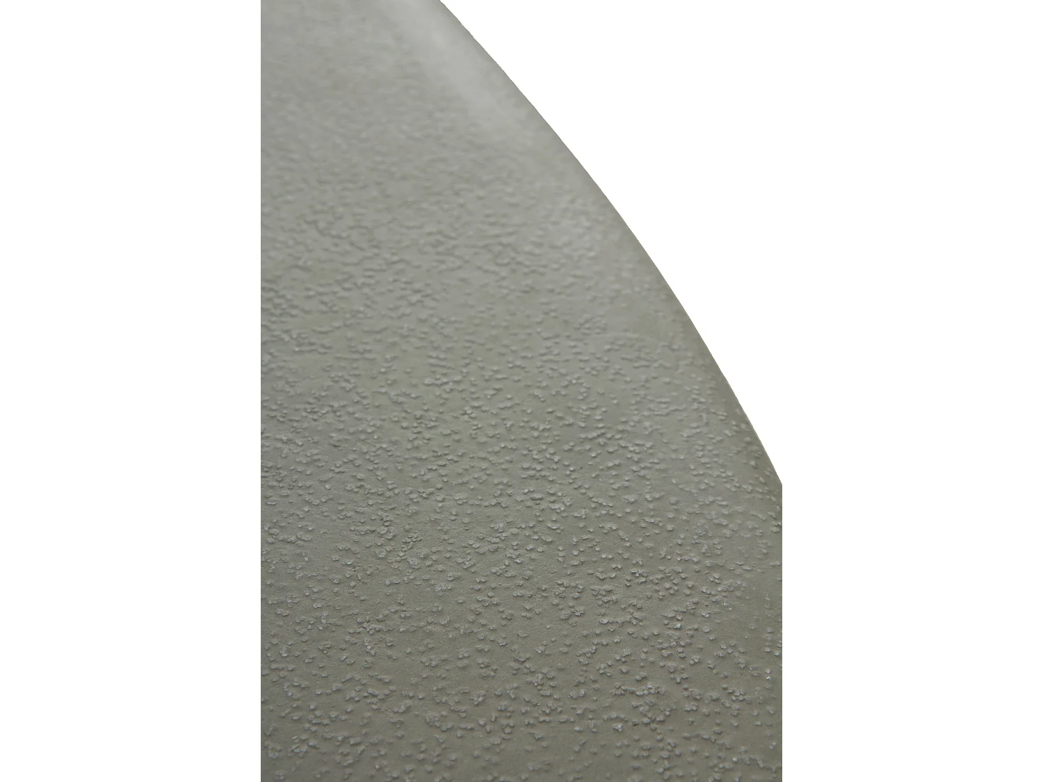 Mesa de madera de acacia tablero cemento ligero gris, diámetro 118 cm