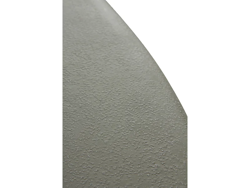 Table en acacia avec plateau en ciment gris clair, diamètre 118 cm