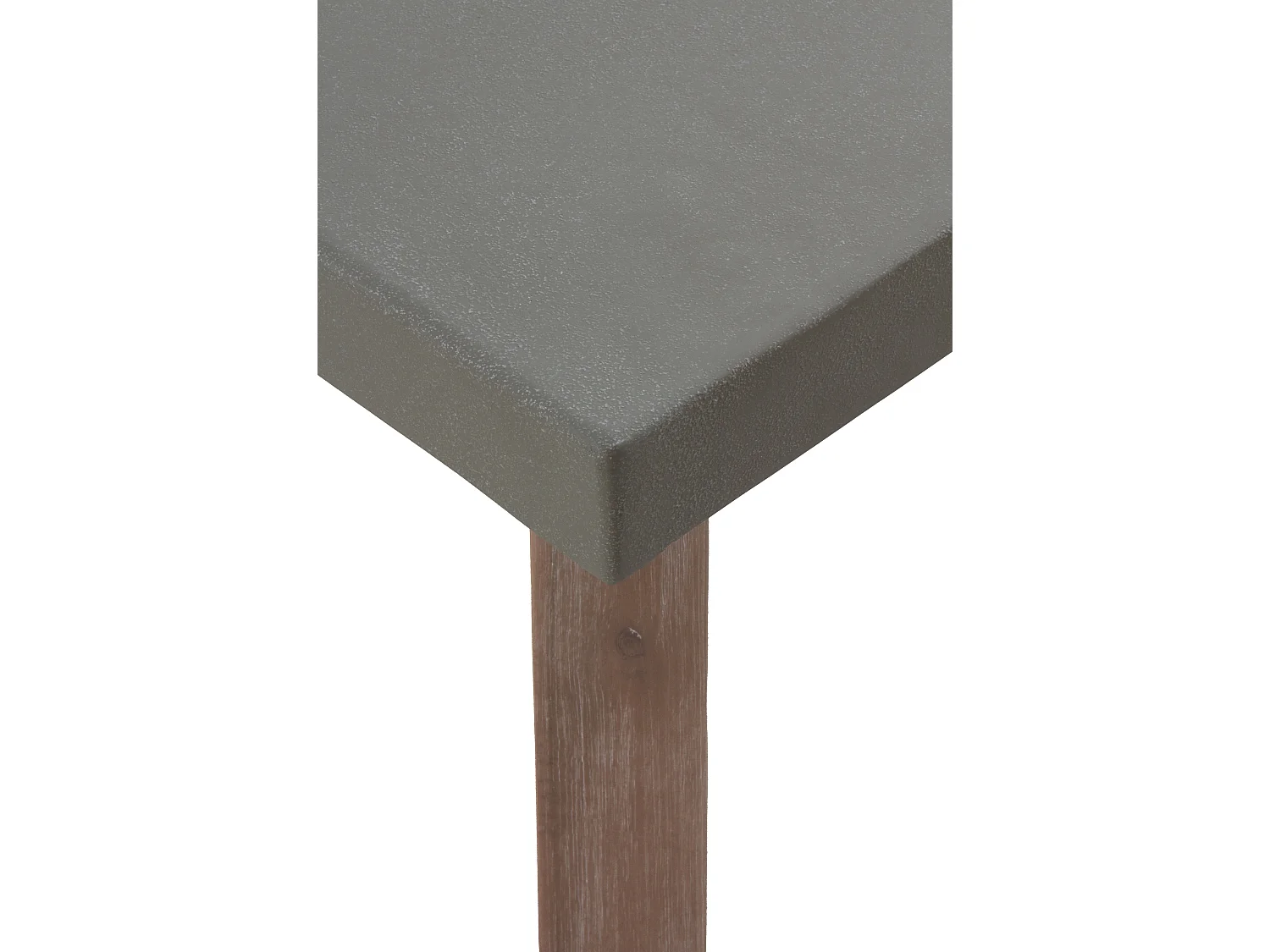 Mesa de madeira de acácia com tampo de cimento leve cinzento claro 200x90 cm