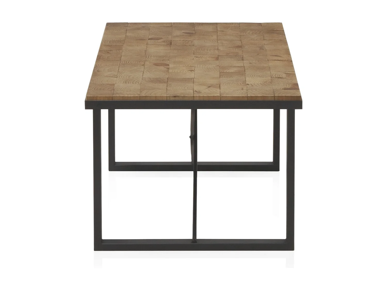 Table basse en bois avec blocs