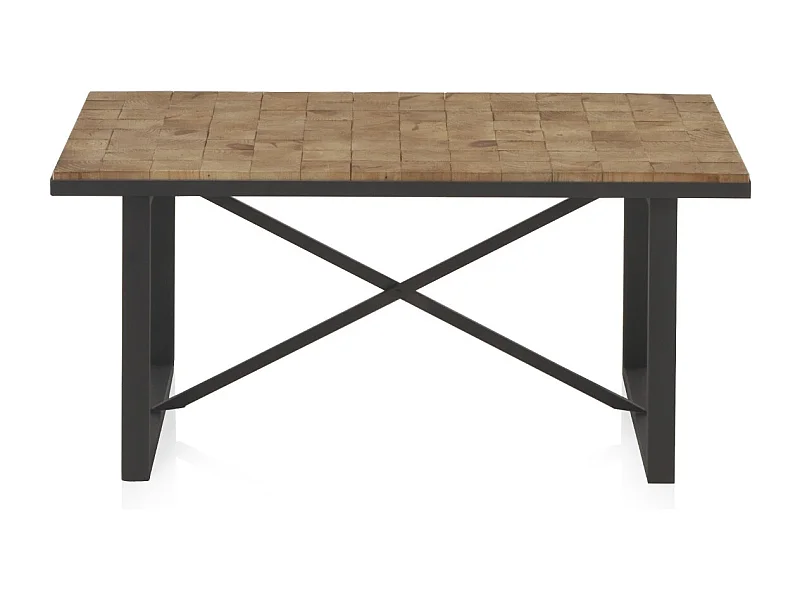 Couchtisch aus Holz mit Blockformen