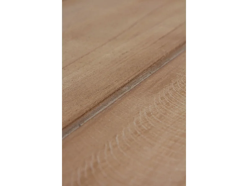 Tavolino in abete effetto legno con base in poliresina mgo