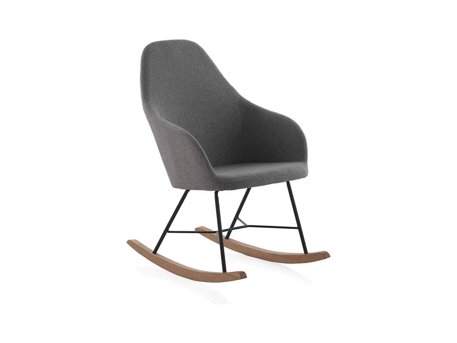 Canapé-banquette de salle à manger en tissu gris