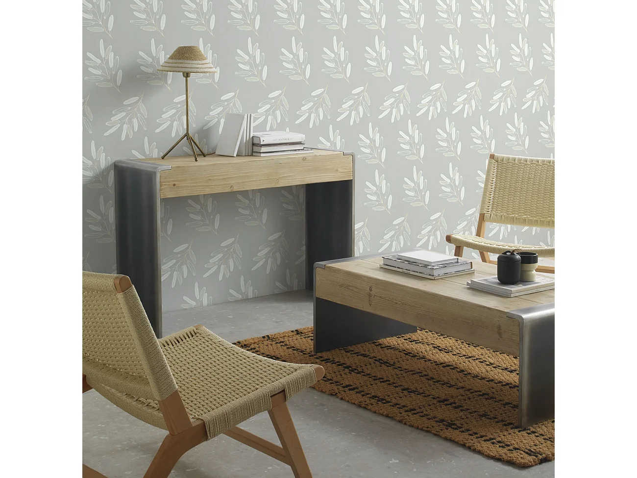 Beukenhouten fauteuil met gevlochten zitting en rugleuning