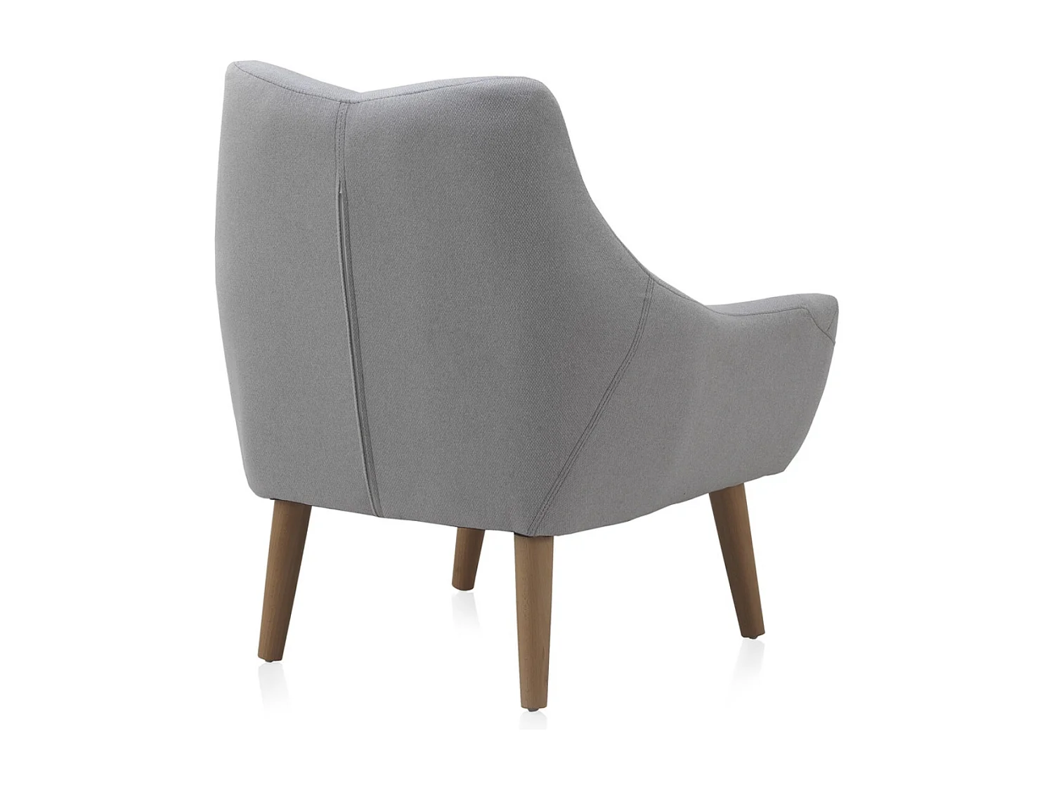 Gepolsterter Sessel in Hellgrau