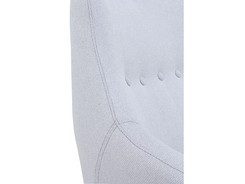 Gepolsterter Sessel in Hellgrau