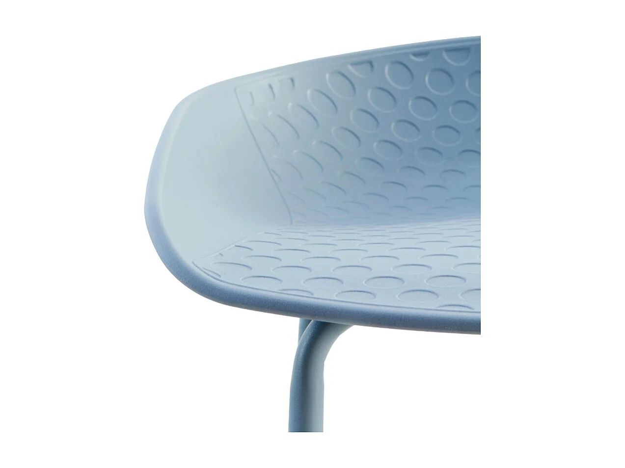 2er-Pack Hocker aus Polypropylen mit Metallbeinen