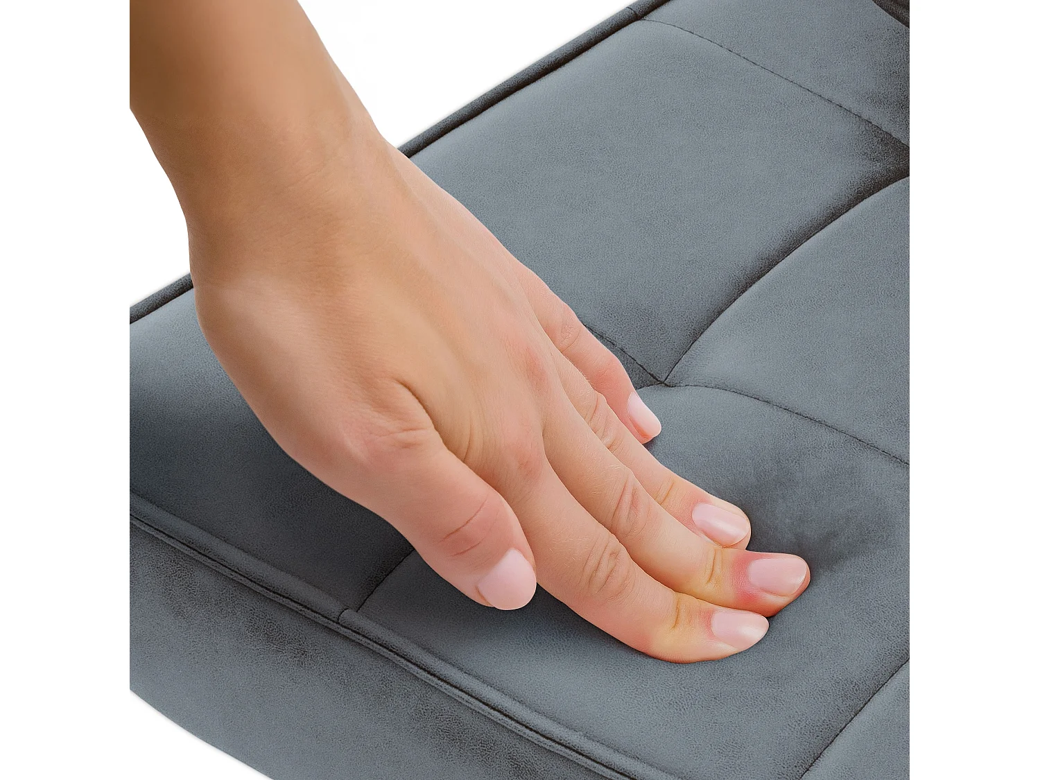 ML-Design Poltroncina da salotto antracite con schienale ergonomico sedia imbottita vintage poltrona relax con gambe in metallo nero per soggiorno