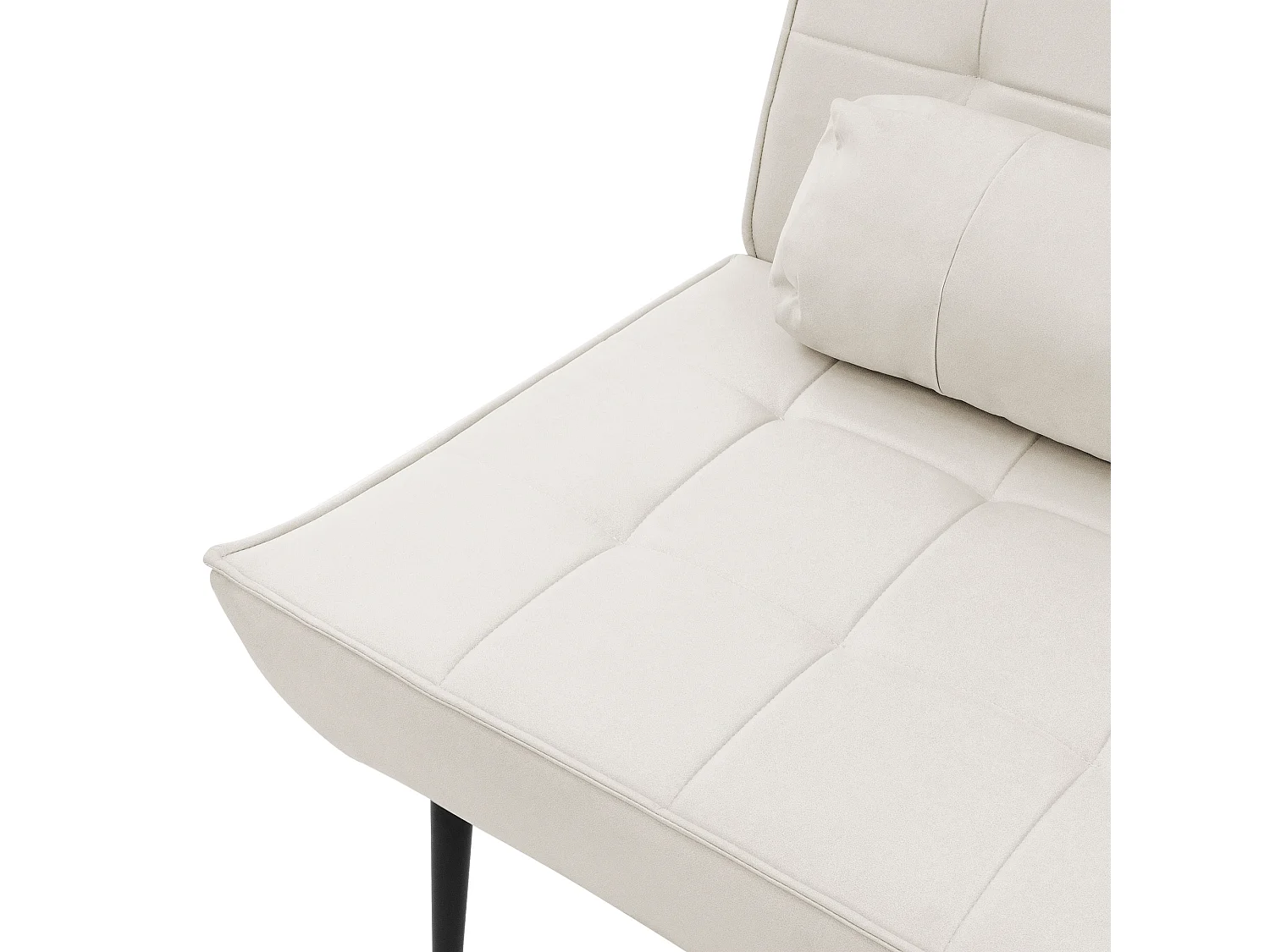 ML-Design Poltroncina da salotto crema con schienale ergonomico sedia imbottita vintage poltrona relax con gambe in metallo nero per soggiorno