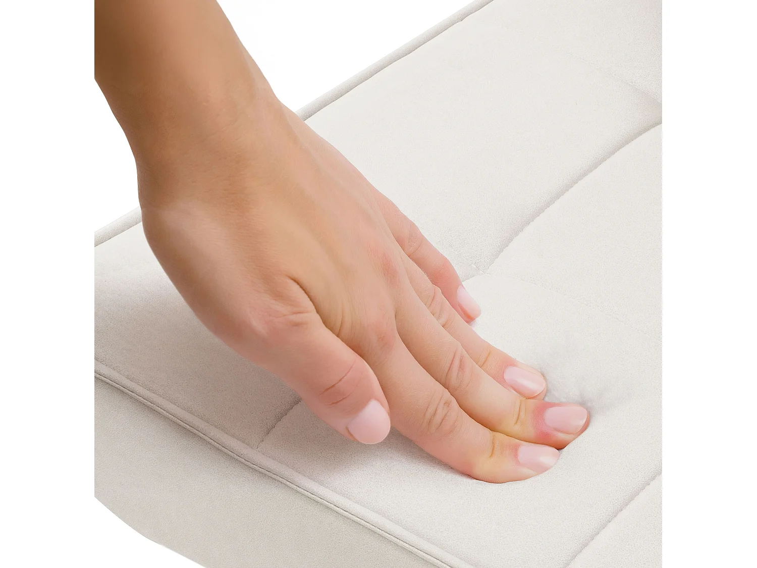 ML-Design Poltroncina da salotto crema con schienale ergonomico sedia imbottita vintage poltrona relax con gambe in metallo nero per soggiorno