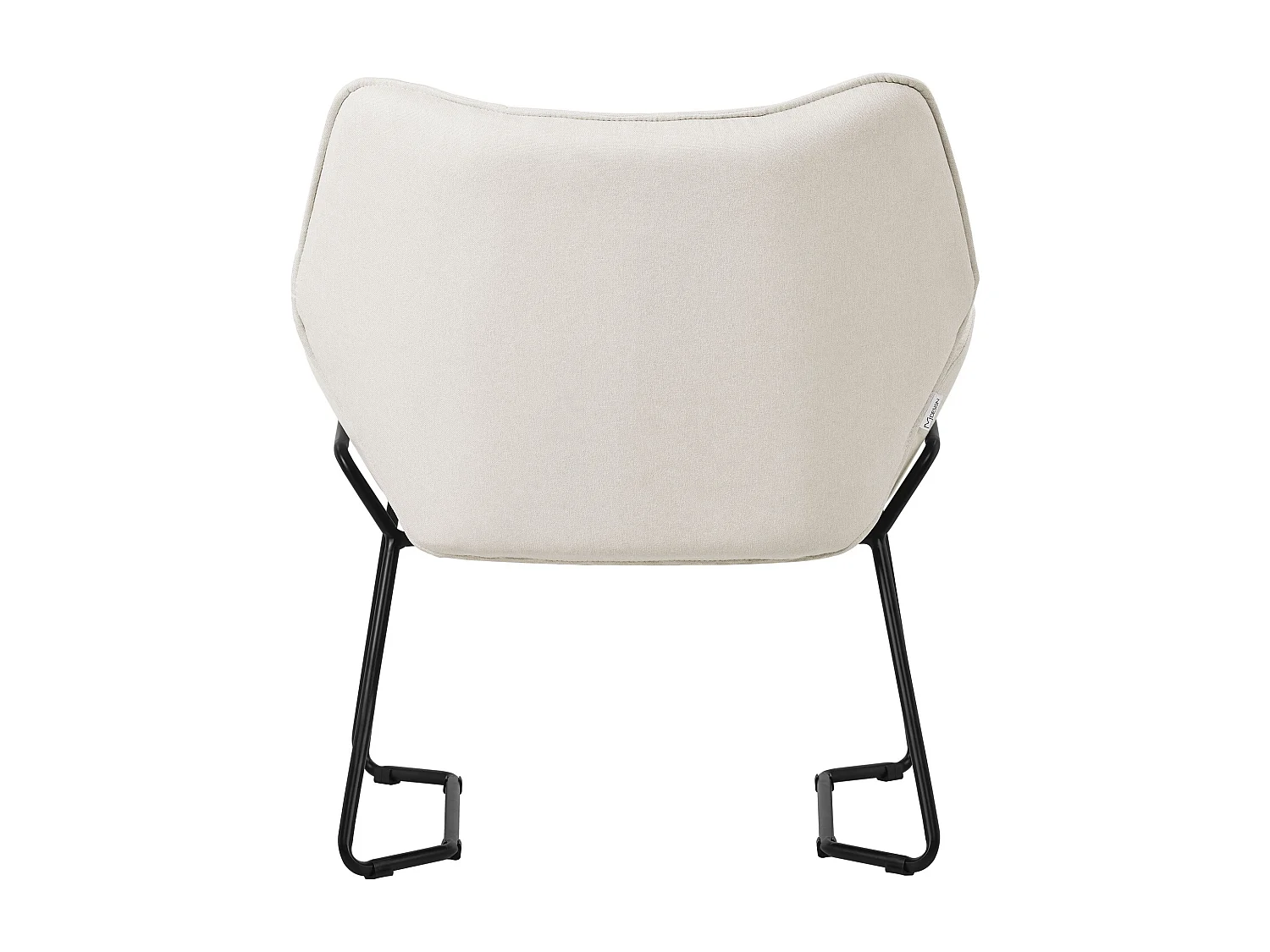 ML-Design Poltrona Lounge Beige Sedia Reclinabile con Rivestimento in Lino e Gambe in Metallo Nero Poltroncina da Salotto  Poltrona Ergonomica