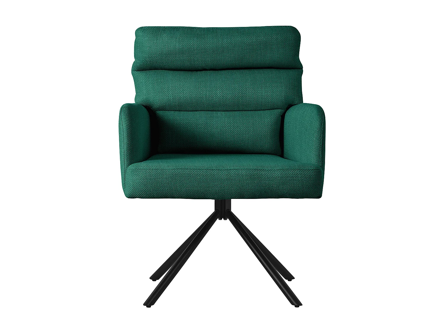 ML-Design Silla de Comedor Verde Oscuro, Posición Carros Giratorios