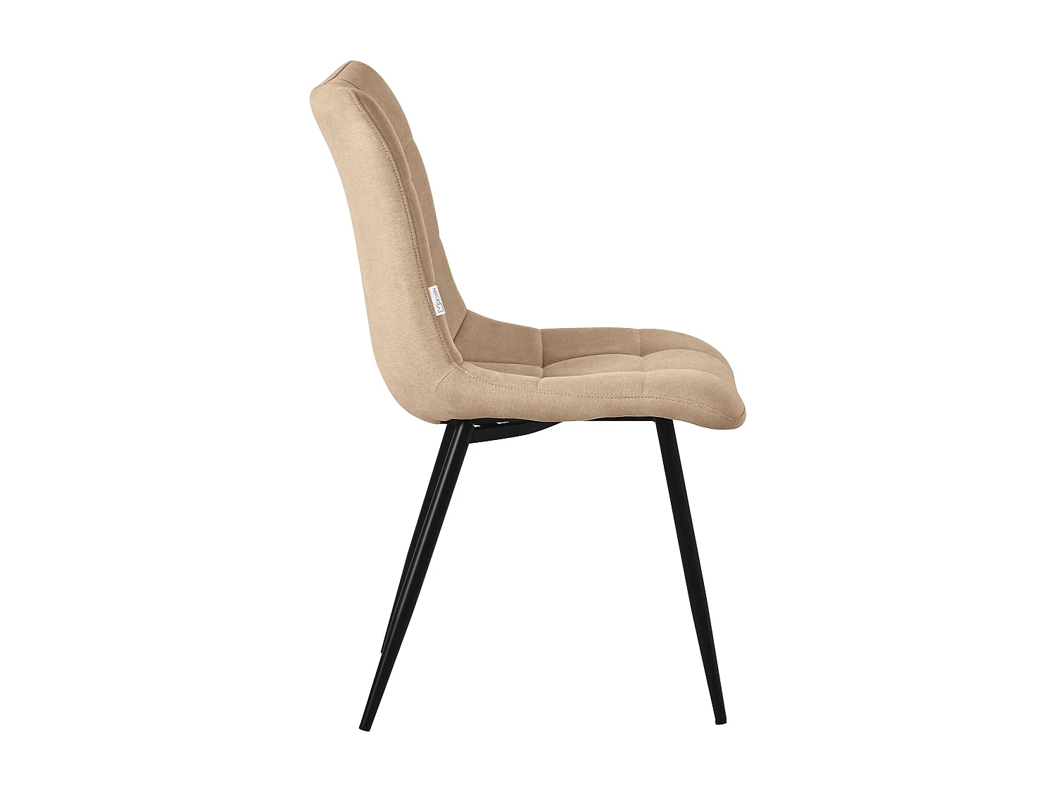 ML-Design Chaise de salle à manger set de 4 pièces marron clair, Chaise de salon avec revêtement en tissu