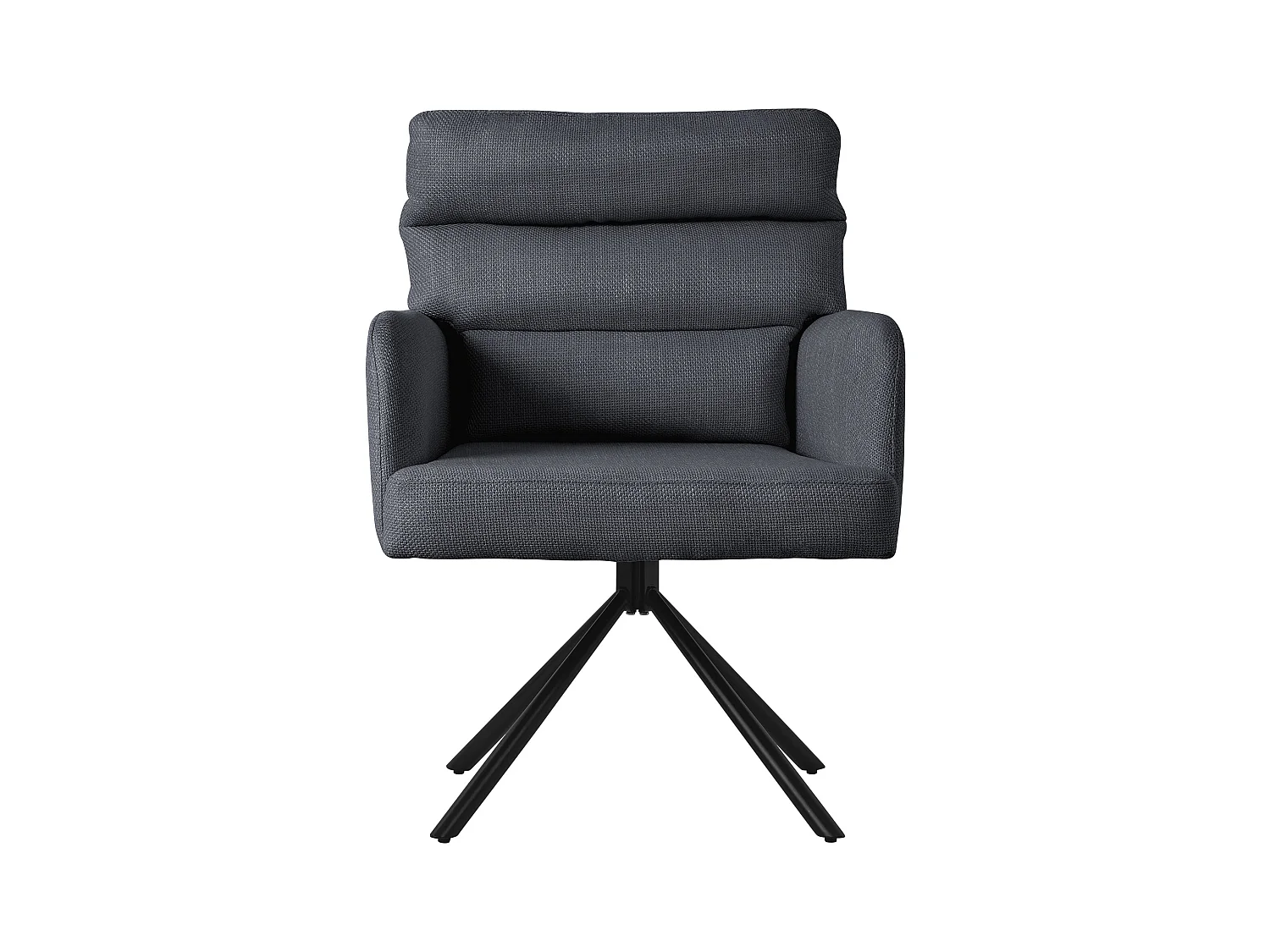 ML-Design Chaises de salle à manger pivotantes 2er Set Anthracite, Chaises de salon avec accoudoirs et dossier