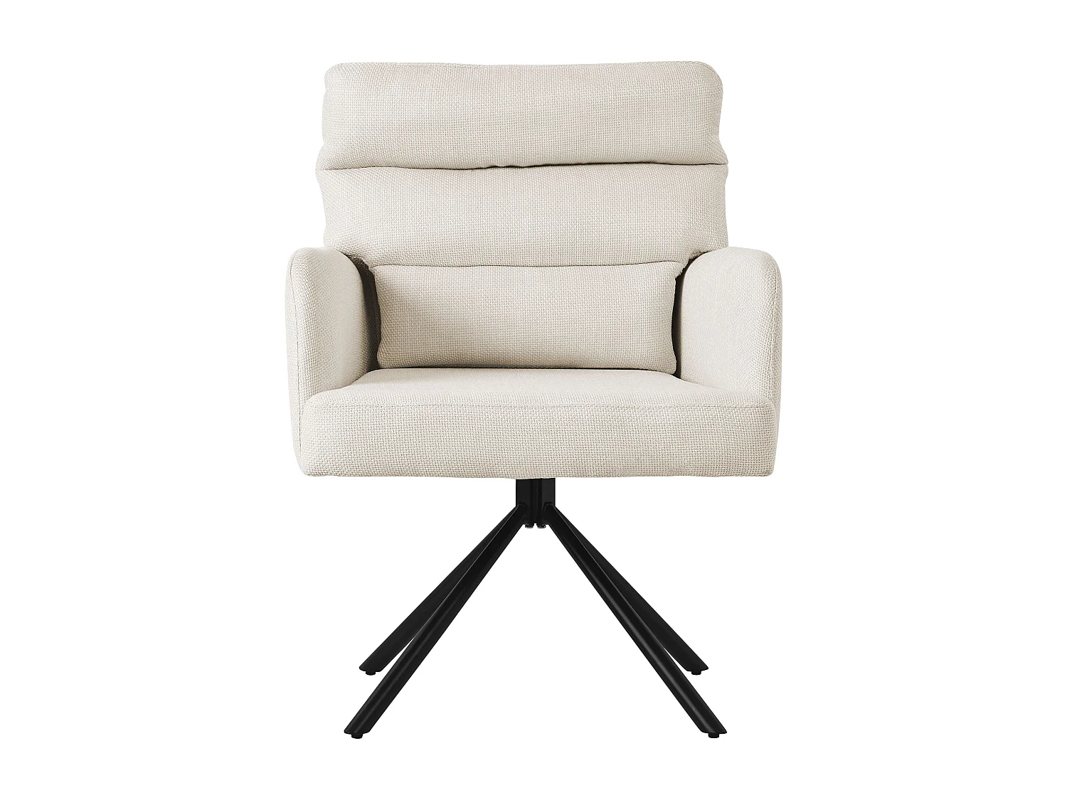 ML-Design Sedia da pranzo beige, Posizione auto girevole