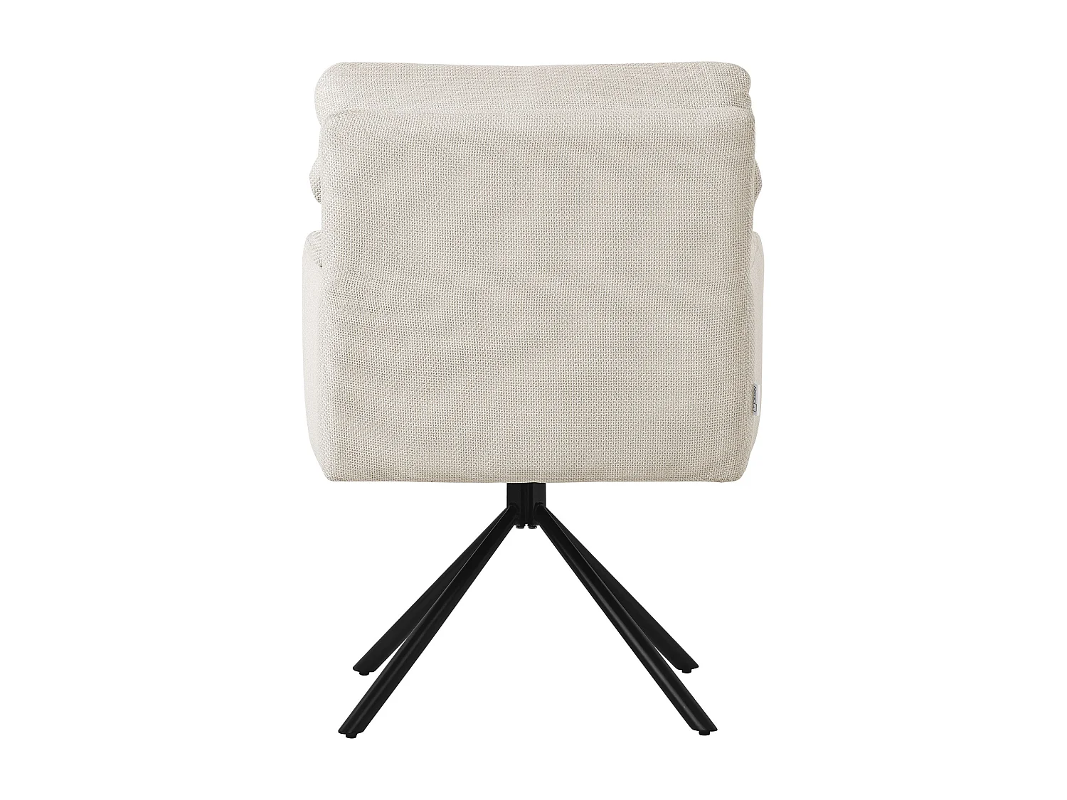 ML-Design Sedia da pranzo beige, Posizione auto girevole
