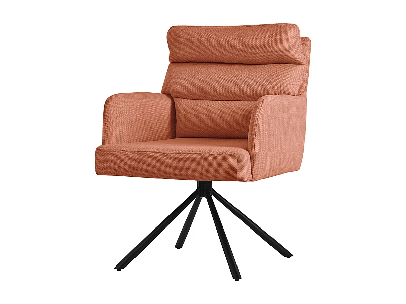 ML-Design Sedia da pranzo arancione, Posizione auto girevole