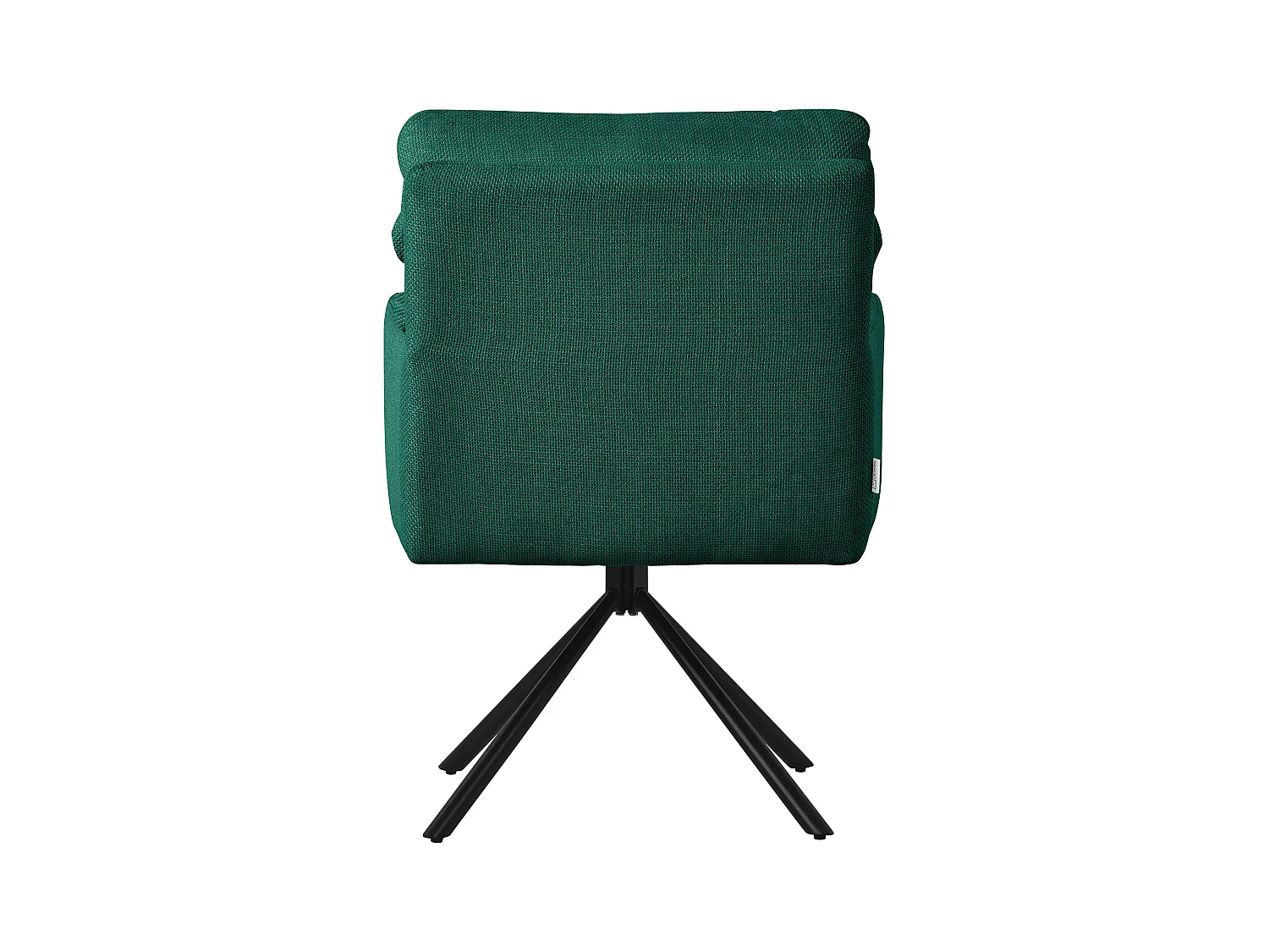 ML-Design Sedie girevoli da pranzo, set di 2, verde scuro, Sedie da salotto con braccioli e schienale