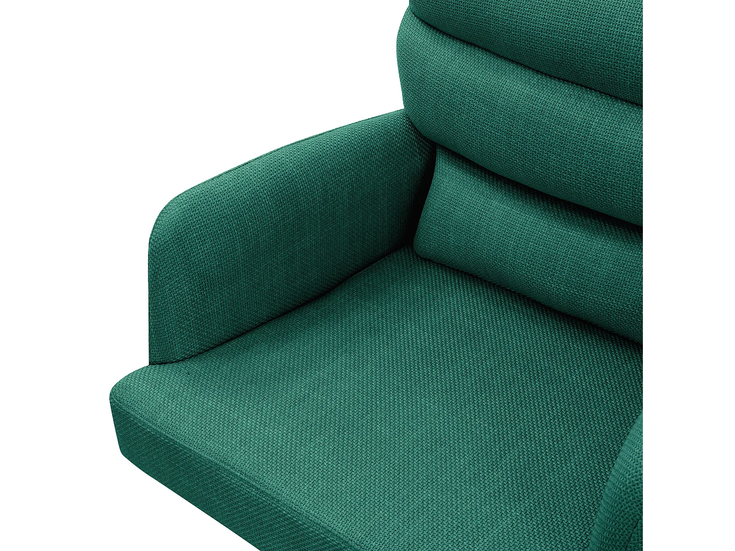 ML-Design Chaises de salle à manger pivotantes, set de 2, vert foncé, chaises de salon avec accoudoirs et dossier