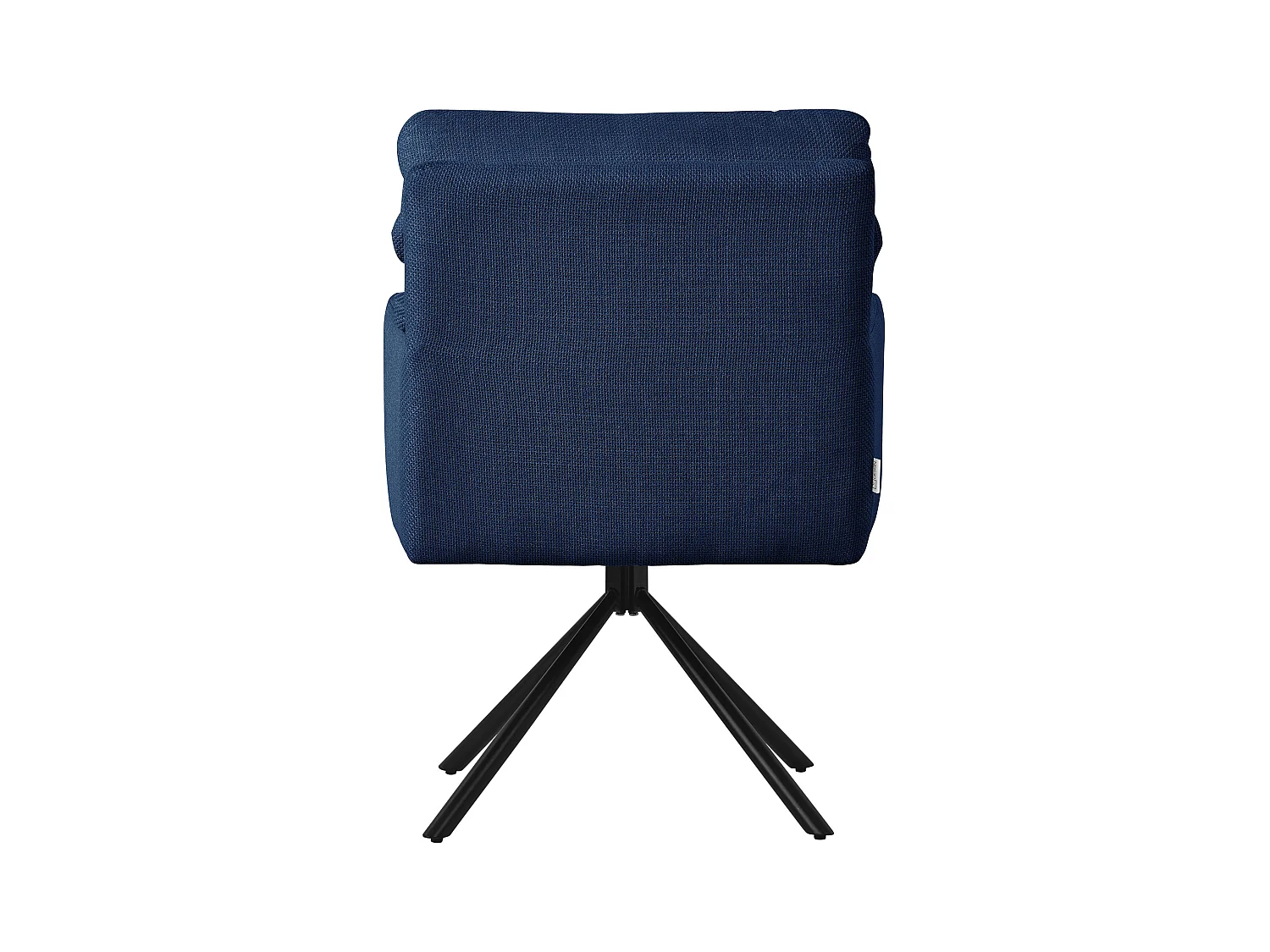 ML-Design Chaises de salle à manger pivotantes, set de 2, bleu foncé, chaises de salon avec accoudoirs et dossier