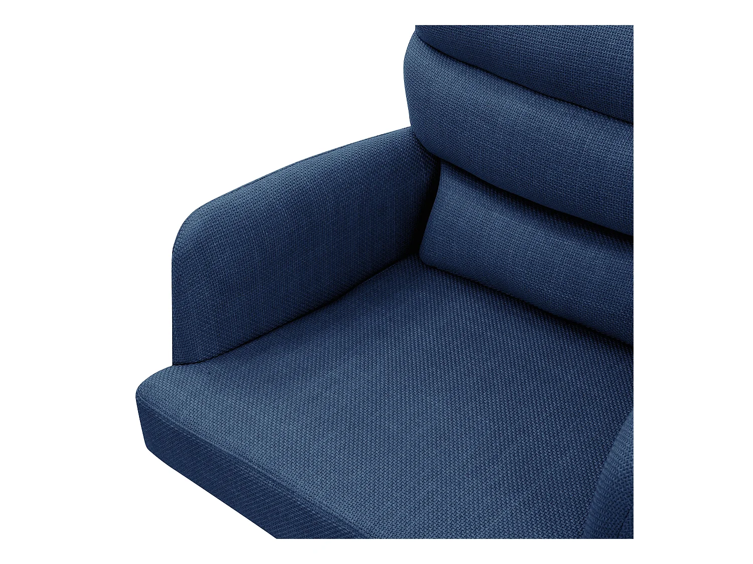 ML-Design Chaises de salle à manger pivotantes, set de 2, bleu foncé, chaises de salon avec accoudoirs et dossier