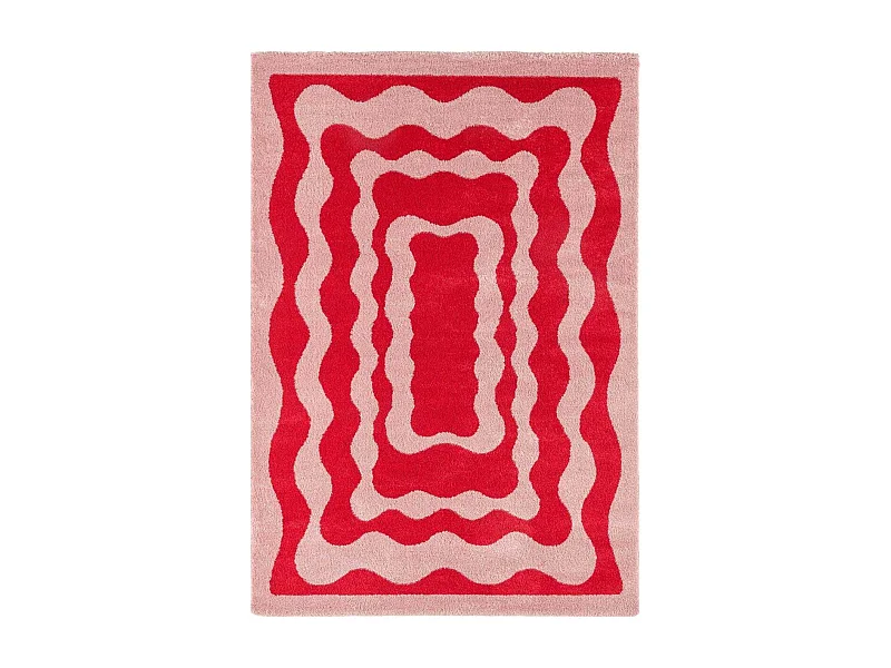 Tapis intérieur à poils longs Swing 382 rouge 160 x 230 cm