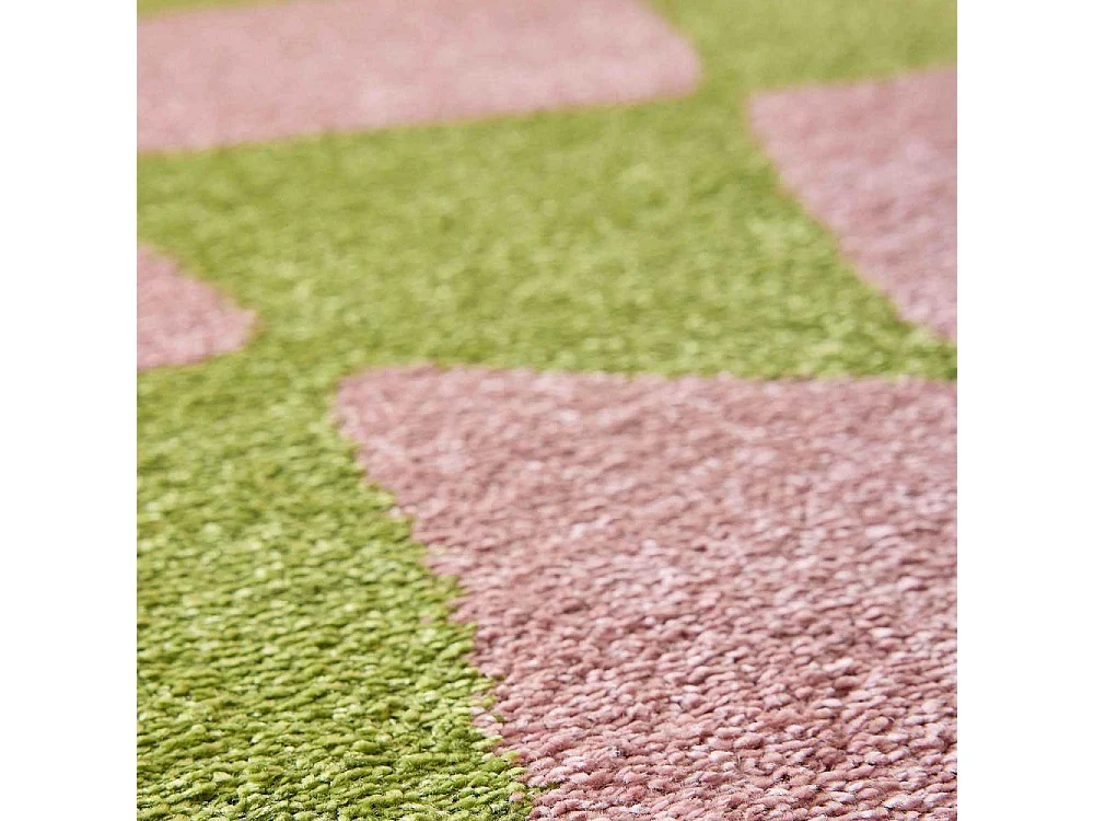 Tapis intérieur à poils longs Swing 383 vert 120 x 160 cm