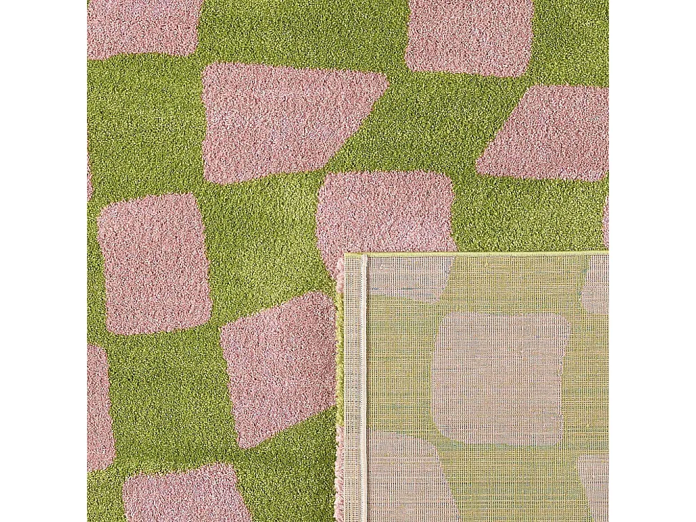Tapis intérieur à poils longs Swing 383 vert 120 x 160 cm