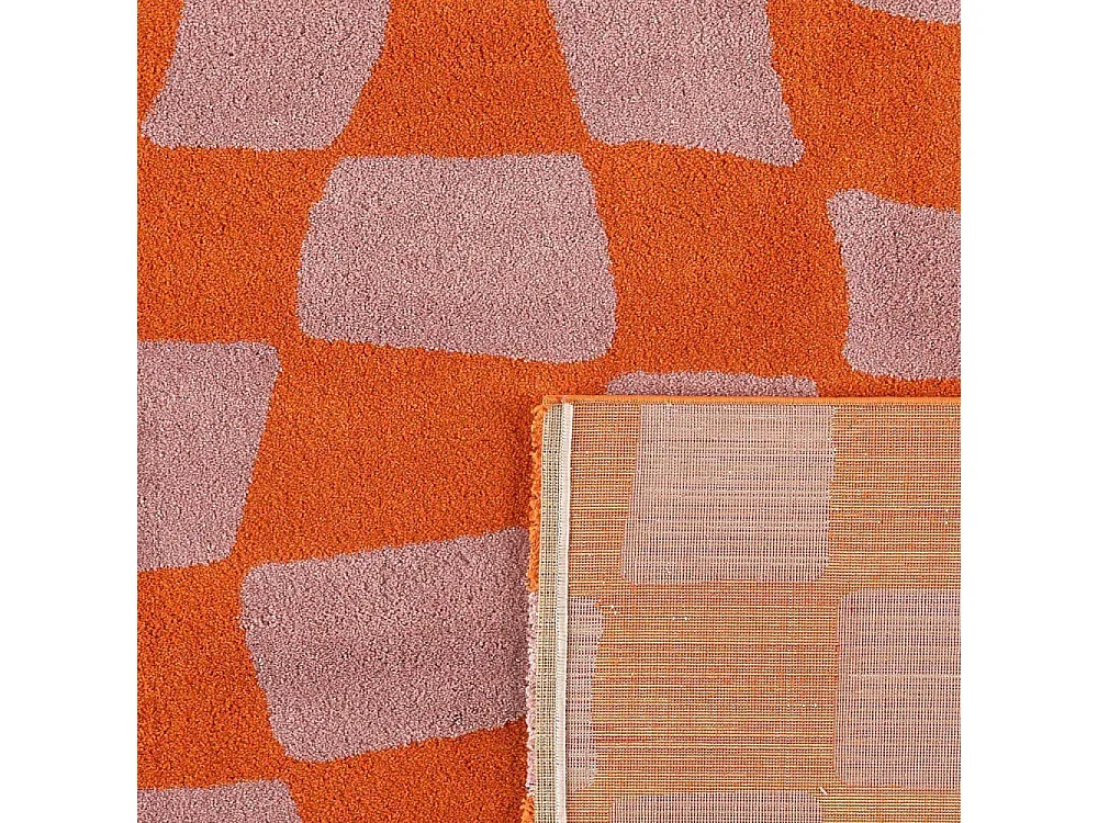 Tapis intérieur à poils longs Swing 383 orange 80 x 140 cm
