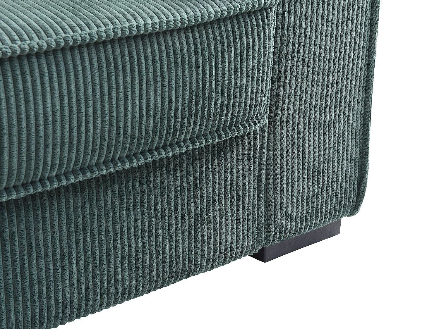 Divano letto 3 posti a in Velluto a coste Verde abete  - FINORO