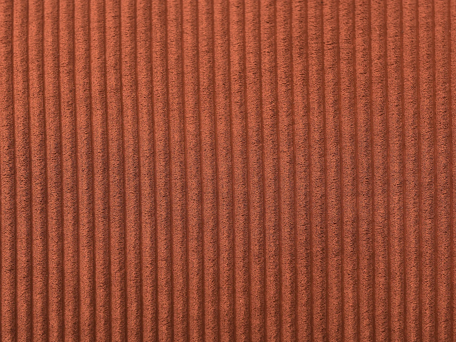 Divano letto 3 posti in Velluto a coste Terracotta  - FINORO