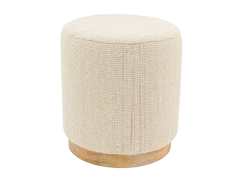 Pouf en laine pied Manguier